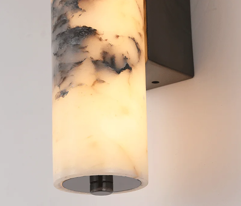 Murano - Schwarze Marmor-Wandleuchte mit nach oben und unten