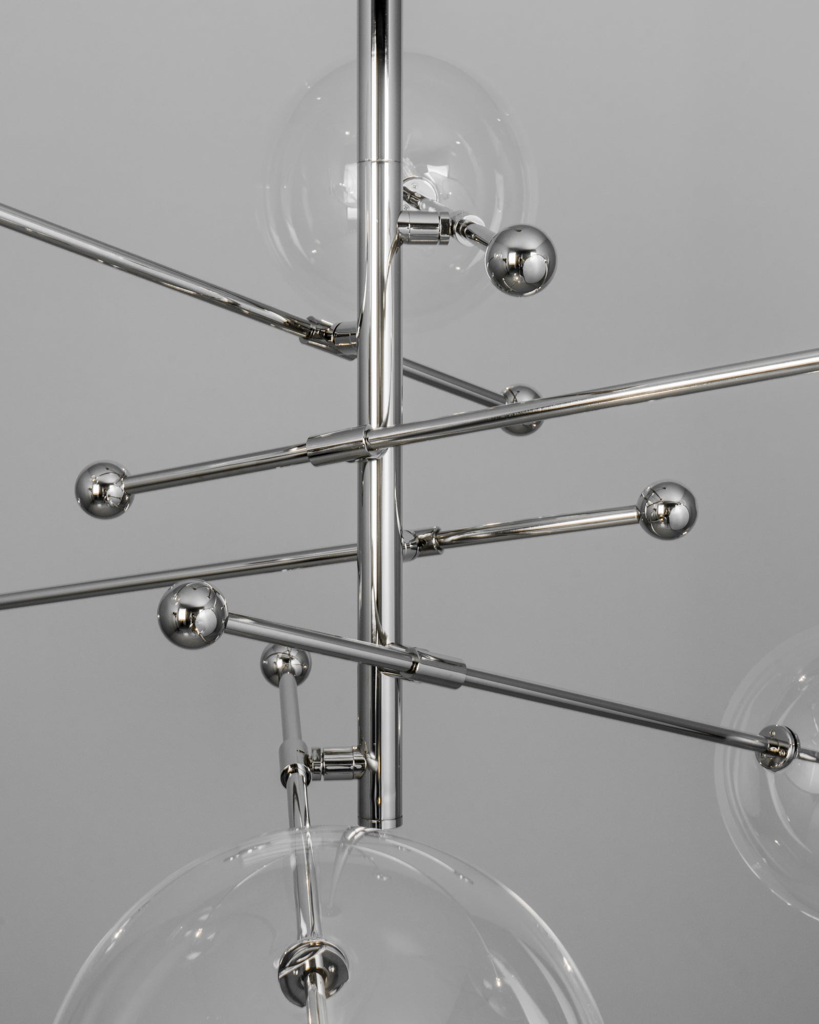 Claria - Designer-Kronleuchter mit 6 Armen, Metall/Glas