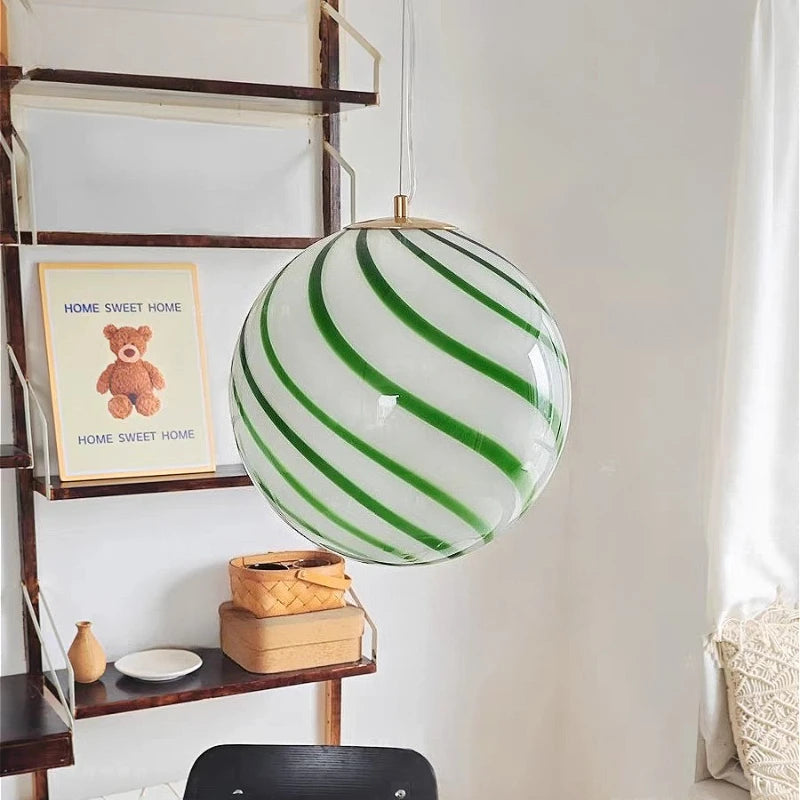Plafona - Pendelleuchte aus Glaskugel (E27) mit integrierter