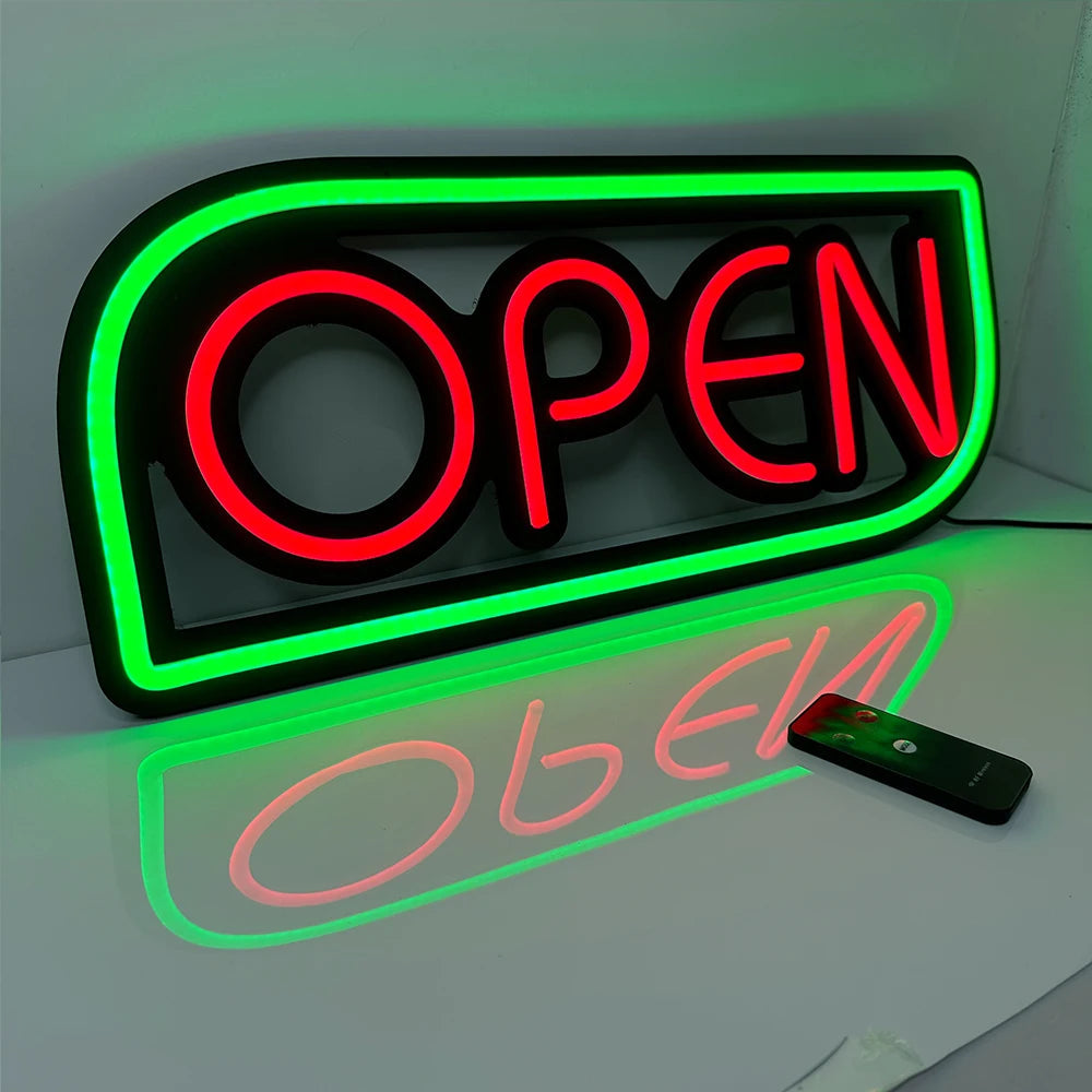 Neon-Schild - OPEN mit ultraheller LED