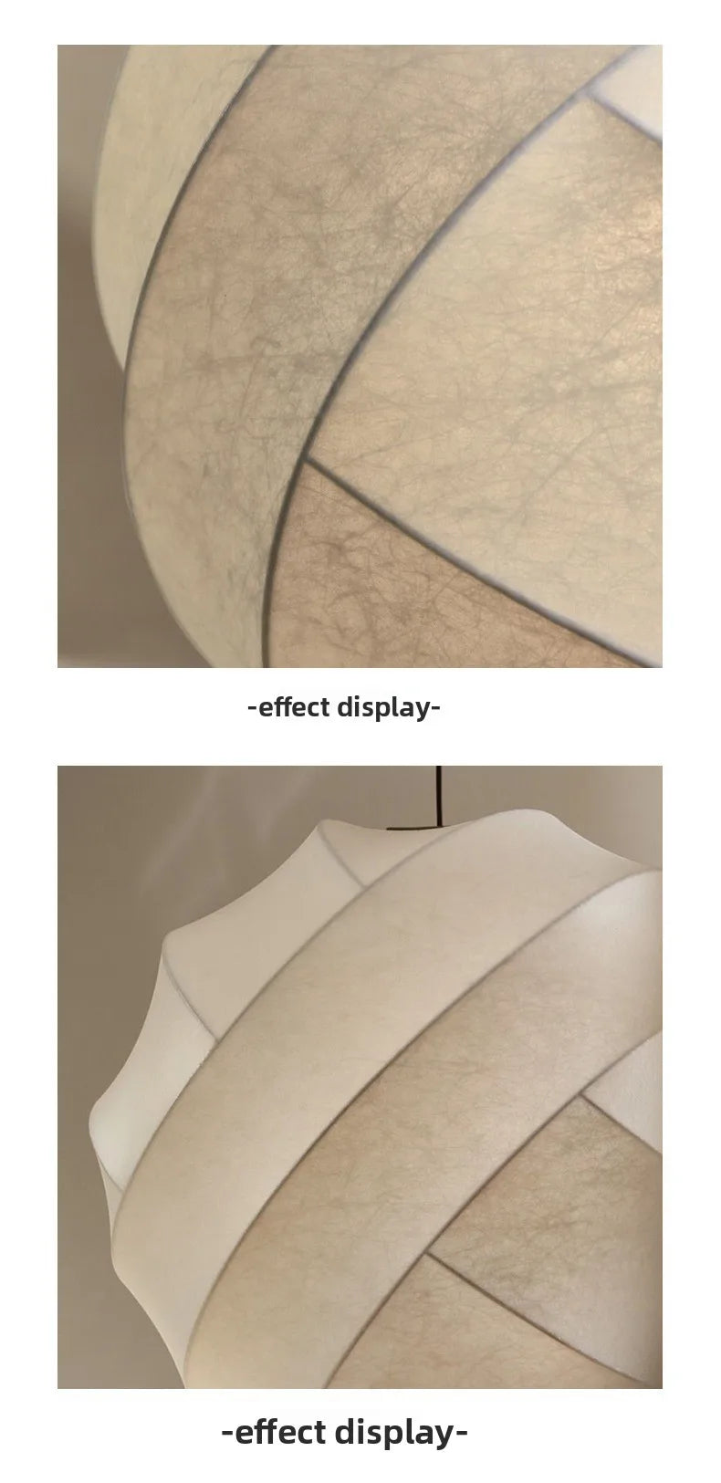Wabi - Sabi Seiden-Hängelampe mit E27 & LED inklusive