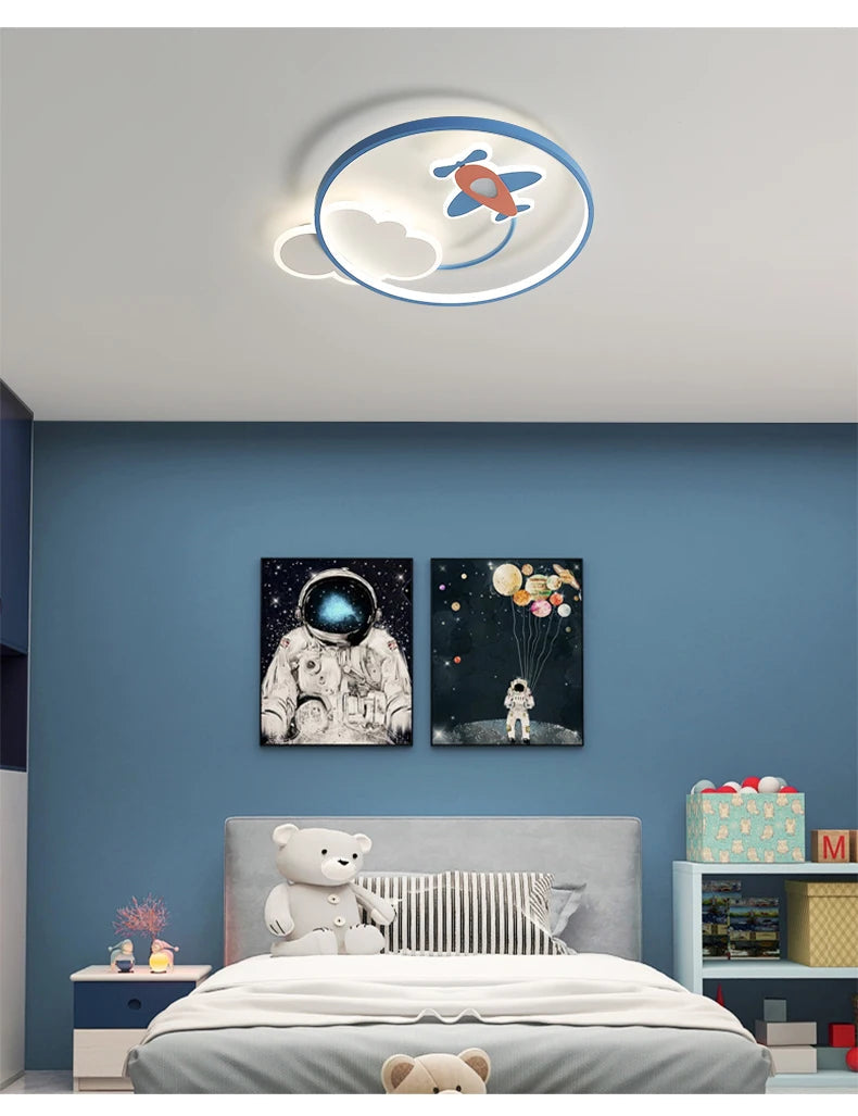 Vortex - LED-Deckenleuchte für Kinderzimmer, dimmbar mit