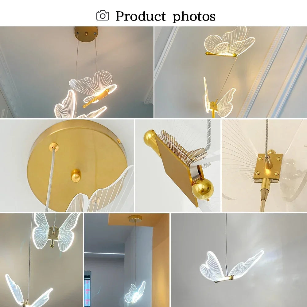 Schmetterlingsdesign - LED-Pendelleuchte,