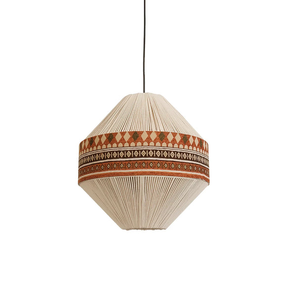 Stella - Boho-Quasten-Hängeleuchte, gewebt