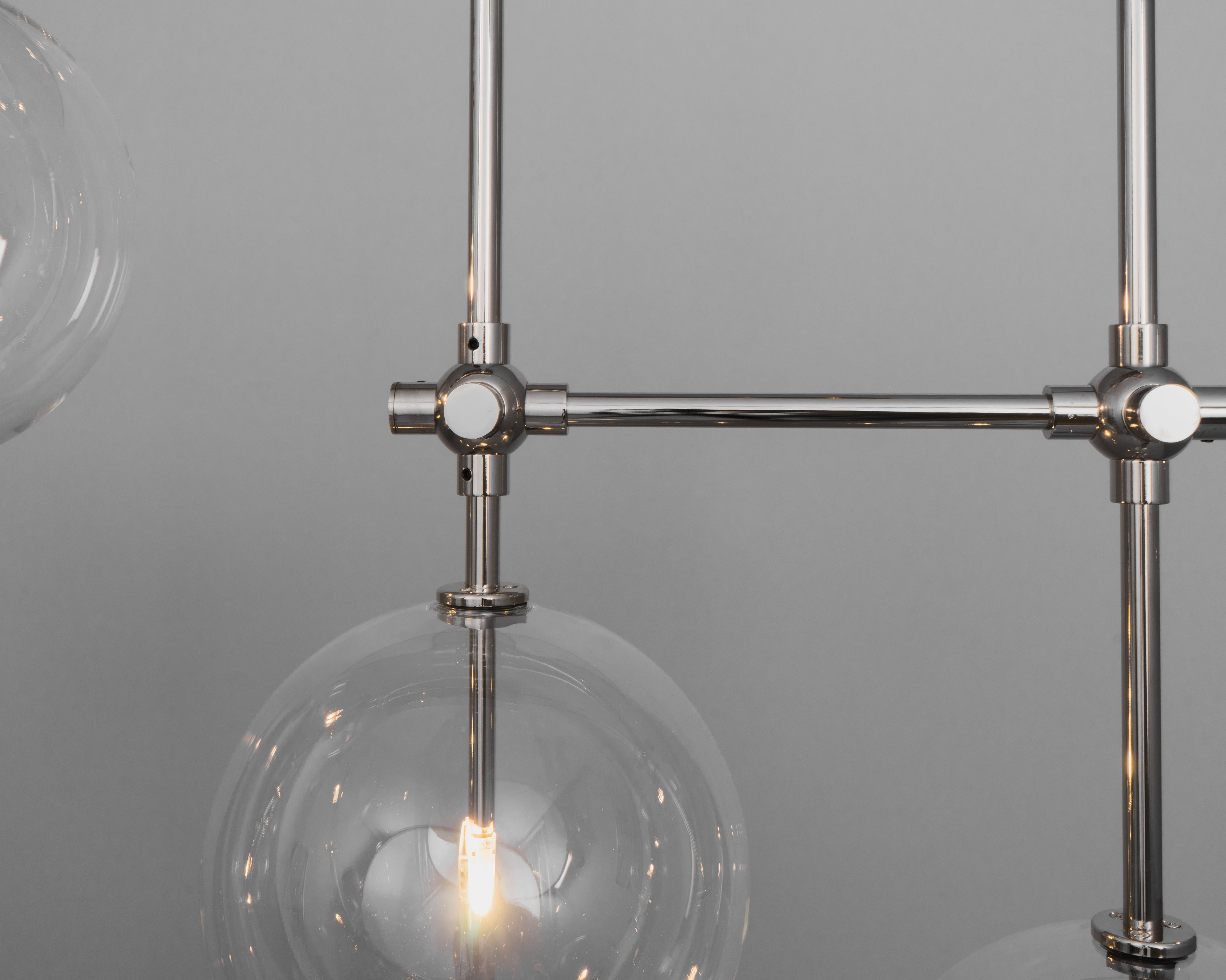 Schwung - Lighting - Pendelleuchte Soap B7MD, Metall/Glas