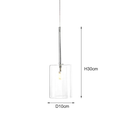 Italienische - Design-Pendelleuchte mit Glasschirmen