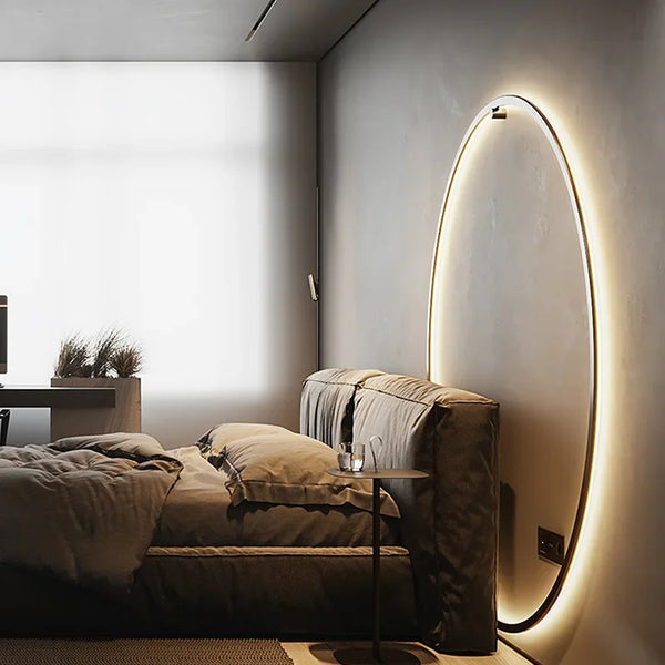 Minimalistische - runde LED-Wandleuchte