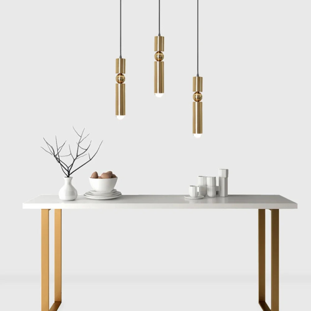 Aurela - Goldene LED-Pendelleuchte AUREA