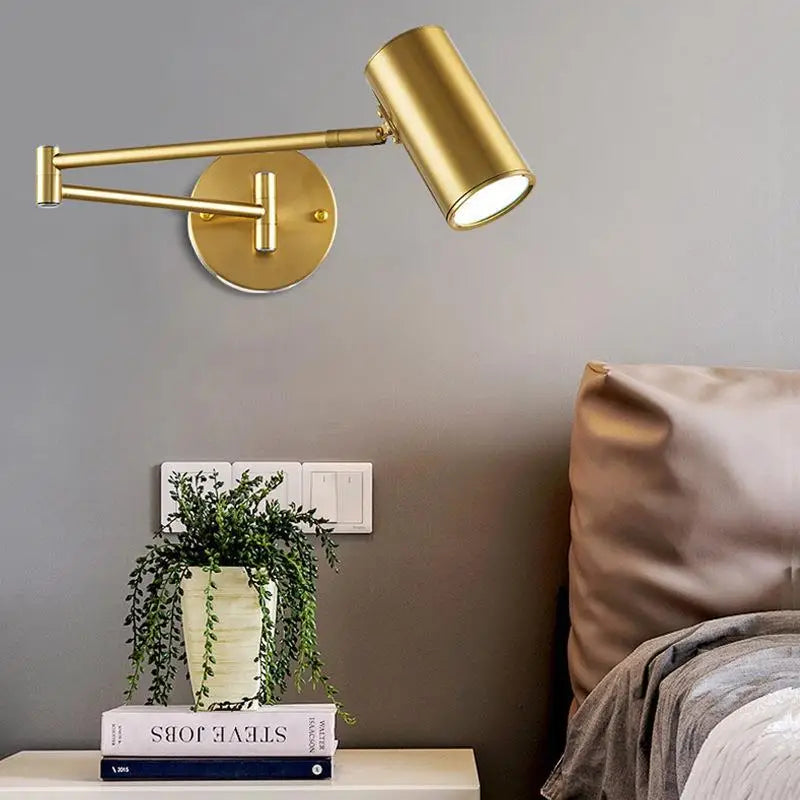 Verstellbare - Wandleuchte mit langem Arm (E27) inkl. LED