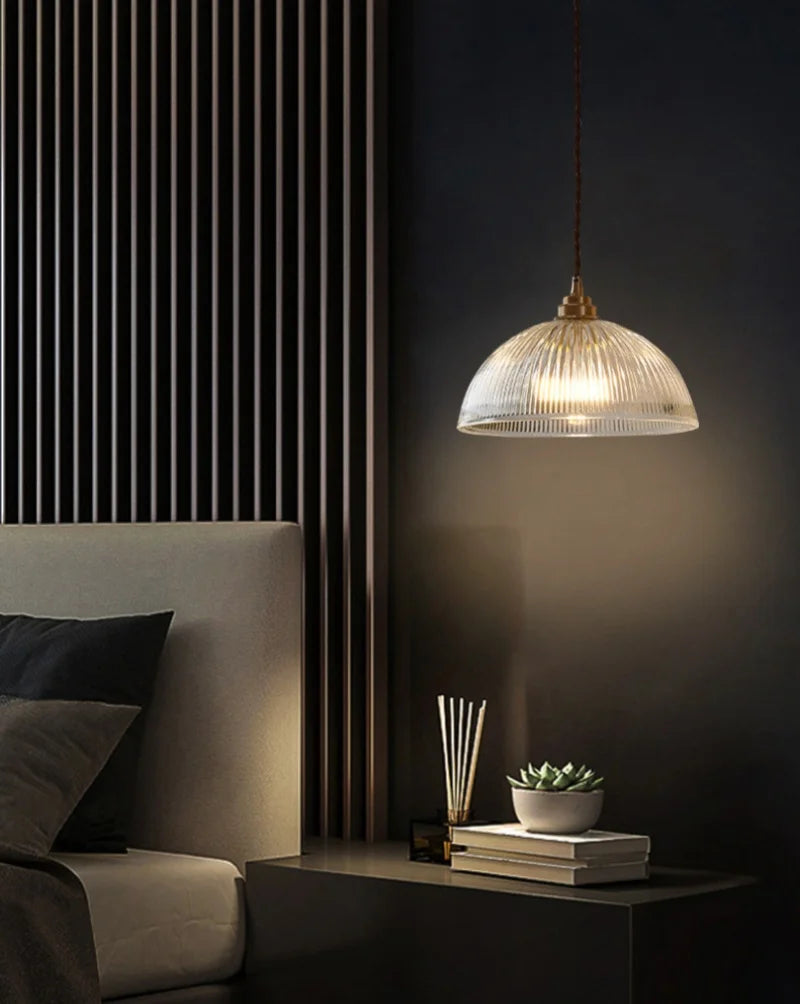Nimbus - LED-Pendelleuchte aus Kupfer und Glas