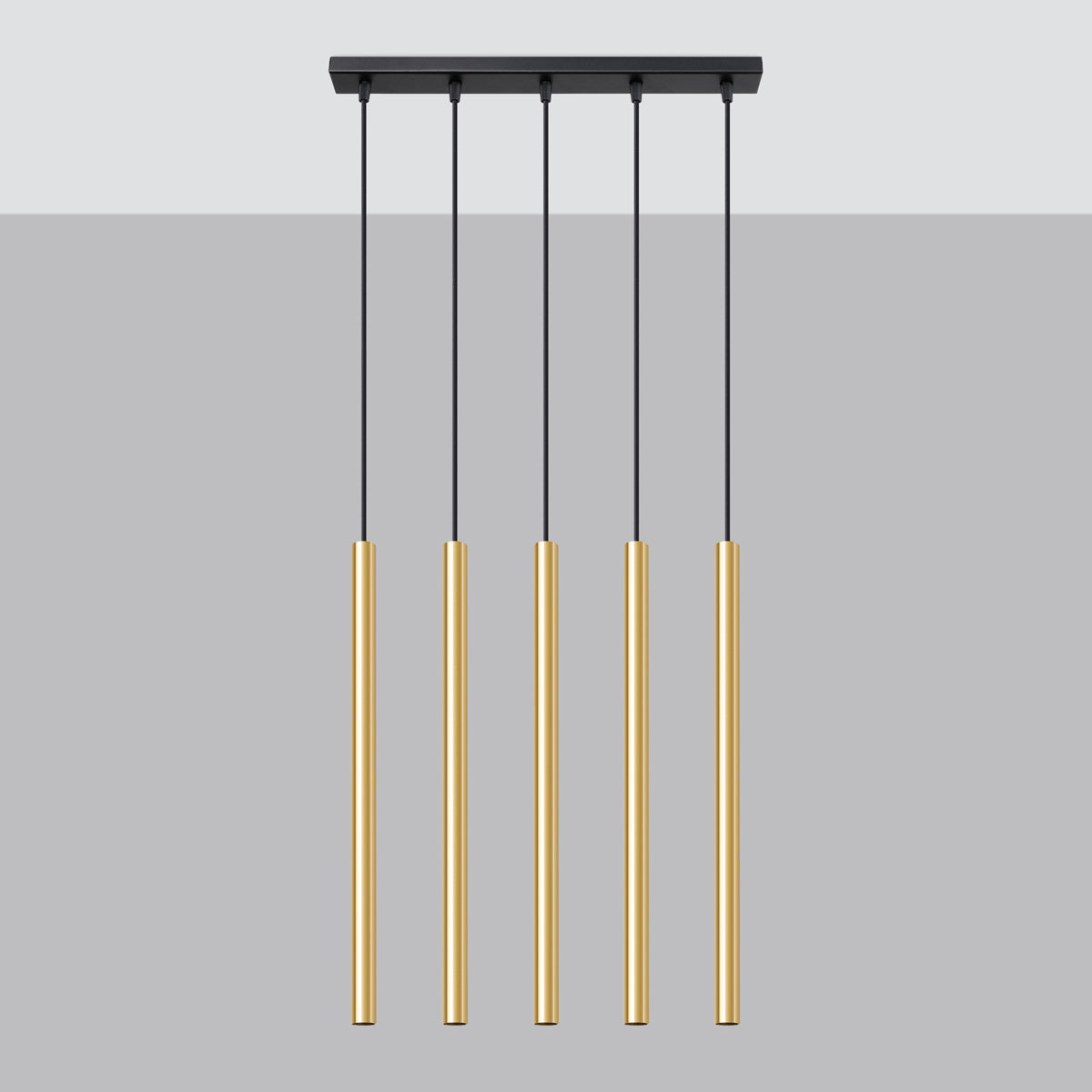 Lucero - Pendelleuchte 5-flammig poliertes Gold 45 cm