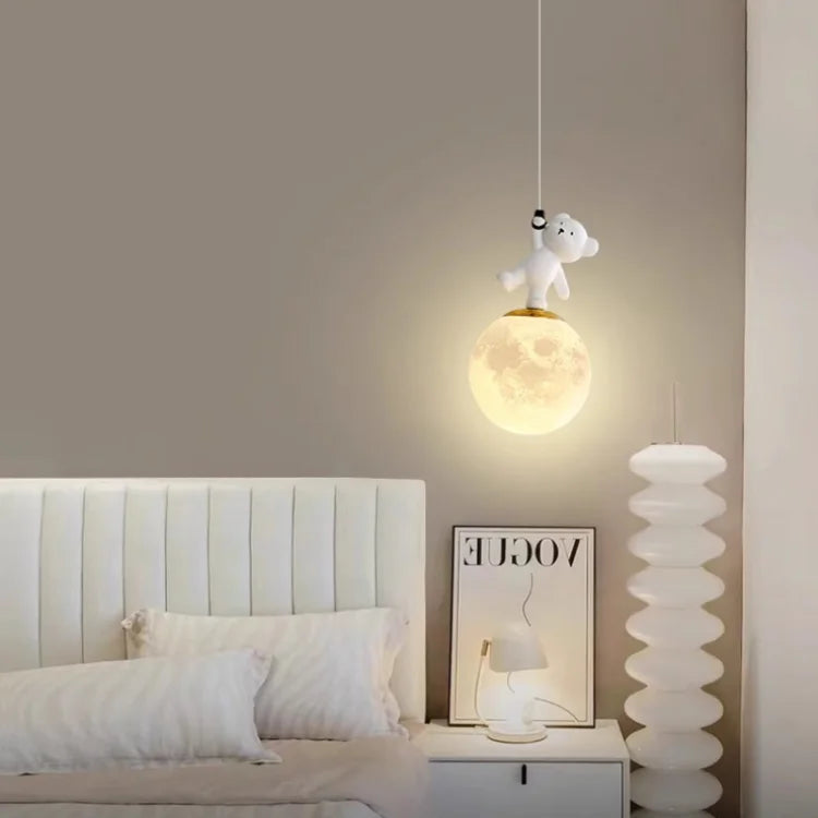 Rondea - LED-Pendelleuchte für Kinderzimmer Nordic Bear Glow