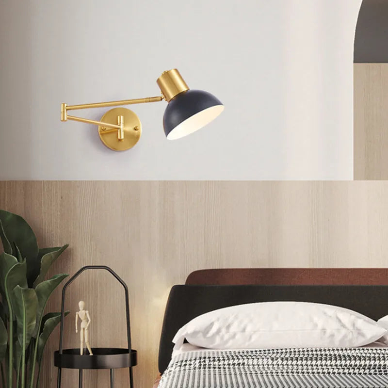 Verstellbare - Wandleuchte mit langem Arm (E27) inkl. LED