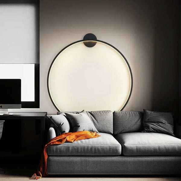 Minimalistische - runde LED-Wandleuchte