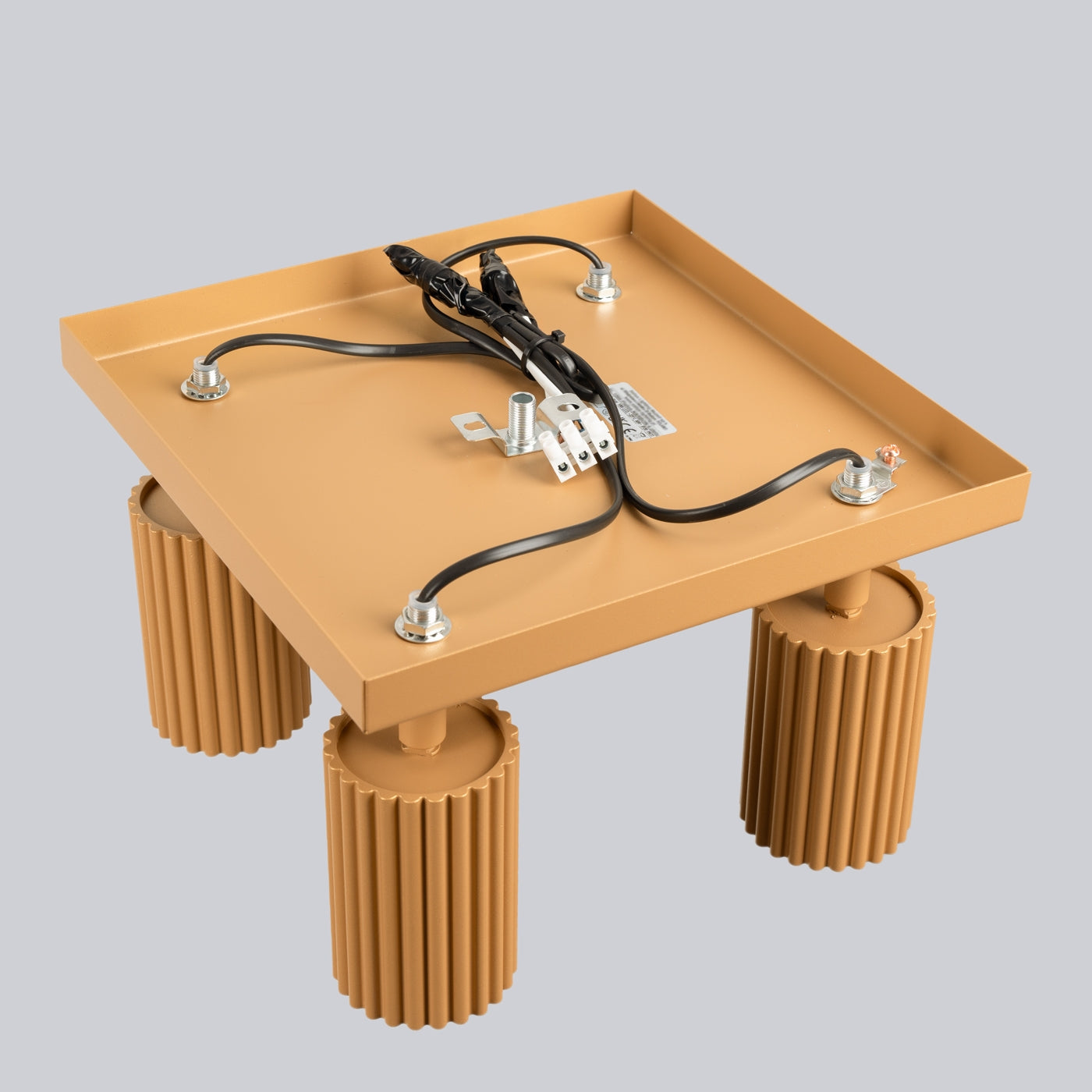 Radial - Goldene Deckenleuchte mit 4 Leuchten