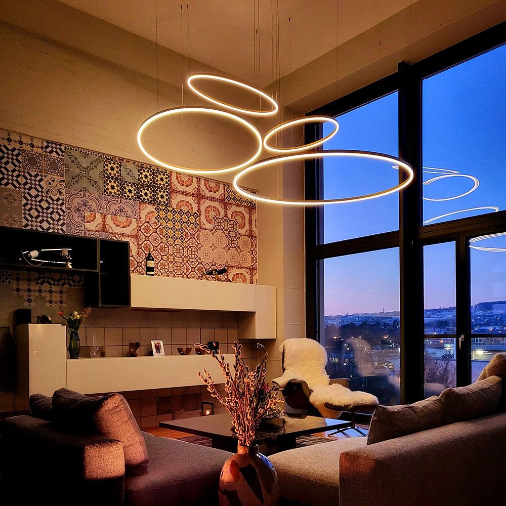 Nimbus - LED-Ring-Pendelleuchte 60 cm Direktlicht
