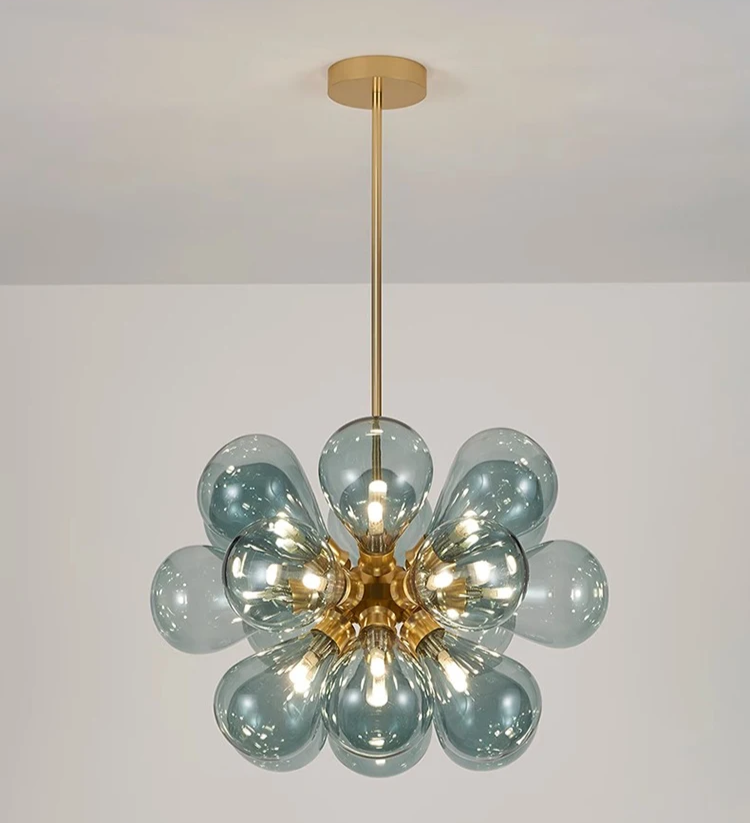 Claria - Glaskugel-Kronleuchter 15–20x G9