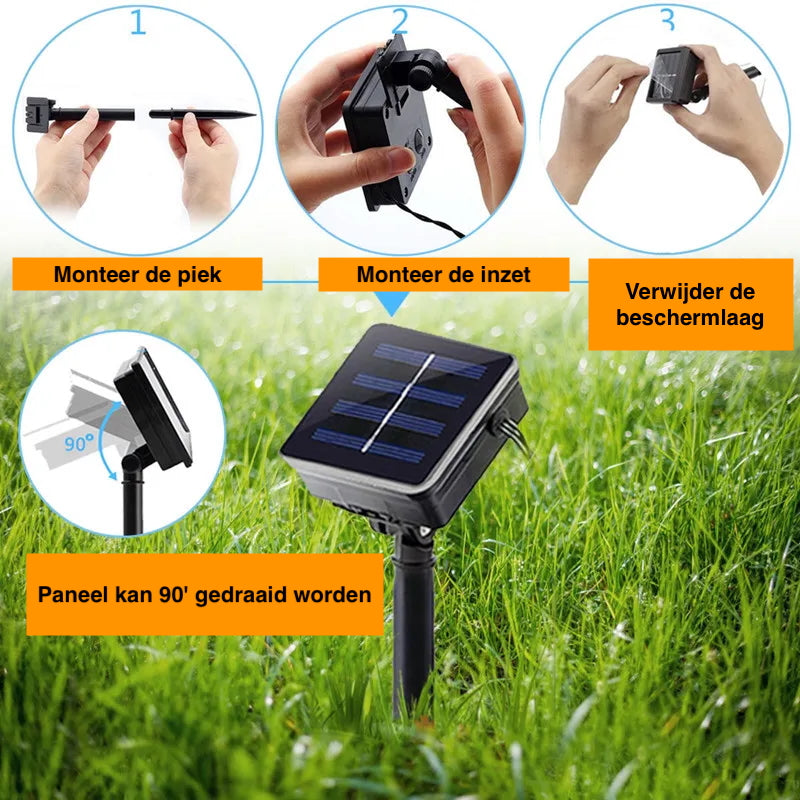 LUMIMETEOR - Solar-LED-Meteorduschenleuchte LUMIMETEOR IP65