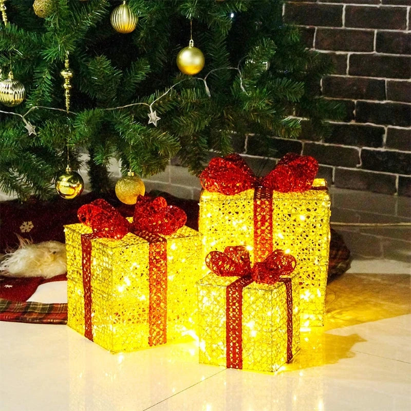 Beleuchtete - Geschenkboxen, 3er-Set