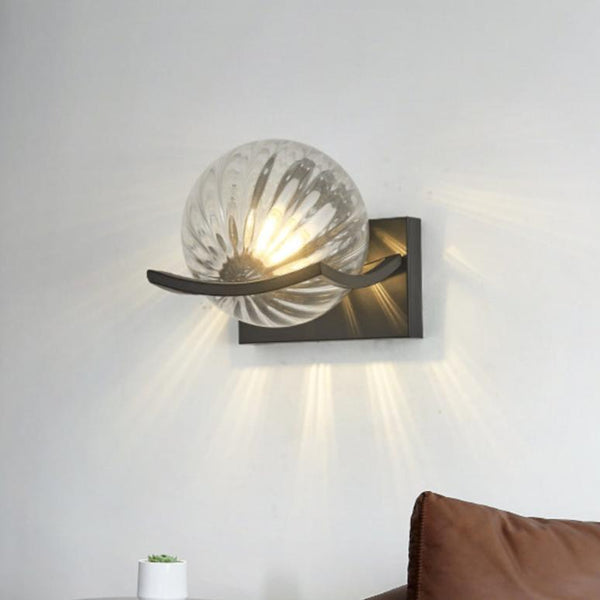 Silva - Moderne LED-Wandleuchte aus Glasbaustein