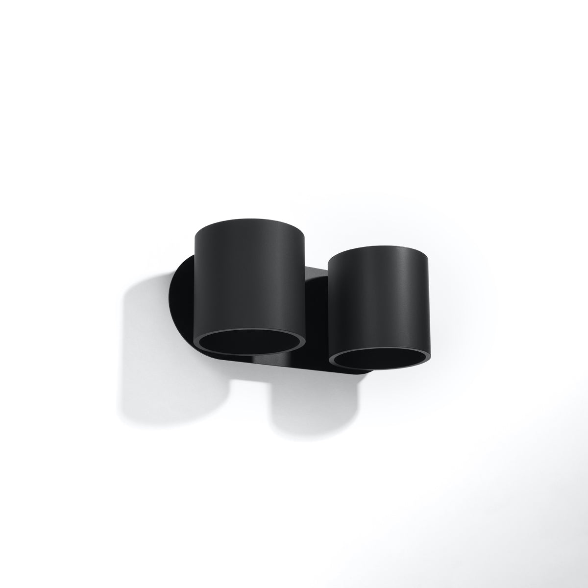 ORBIS - Wandleuchte ORBIS 2 Schwarz Aluminium 5 mm