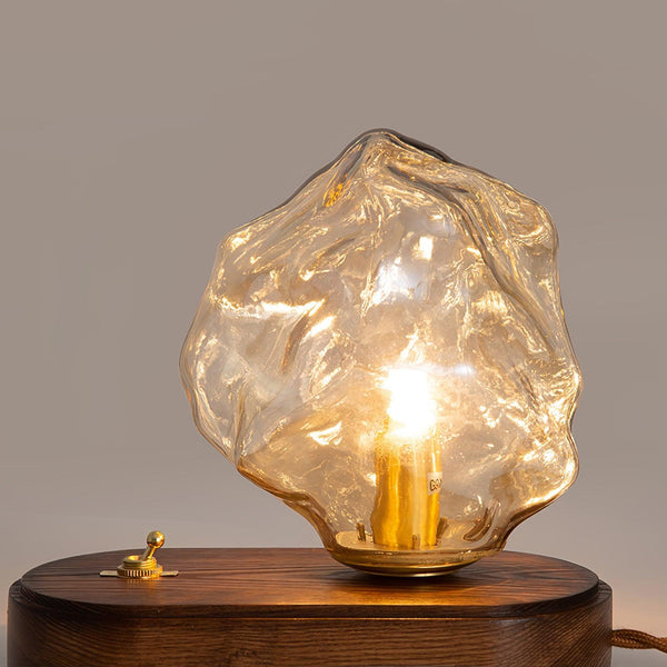 Studio - Glas Tischlampe Ice Stone Design