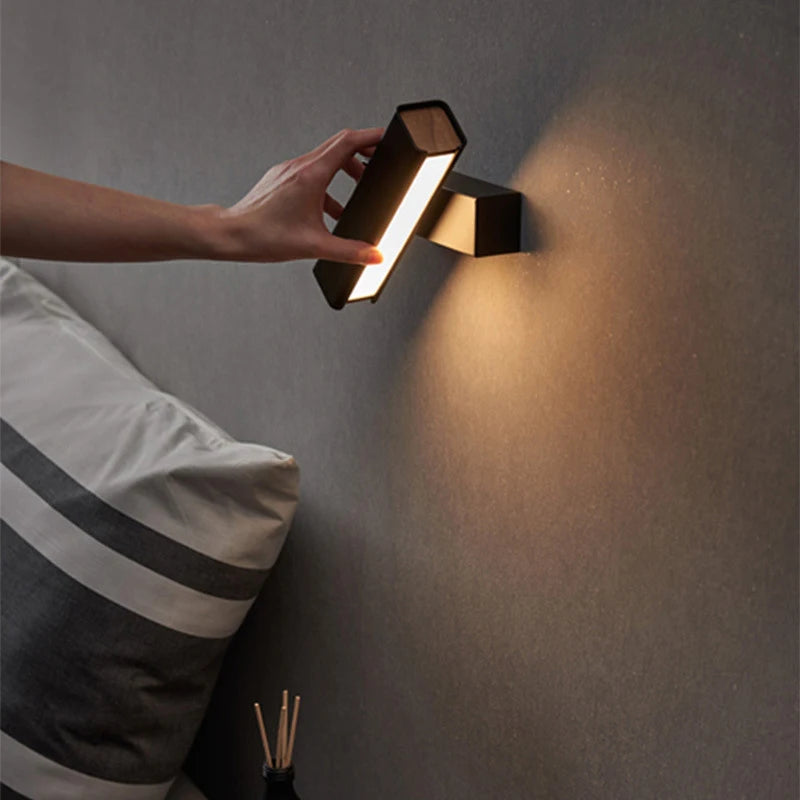 Drehbare - LED-Wandleuchte im skandinavischen Design aus