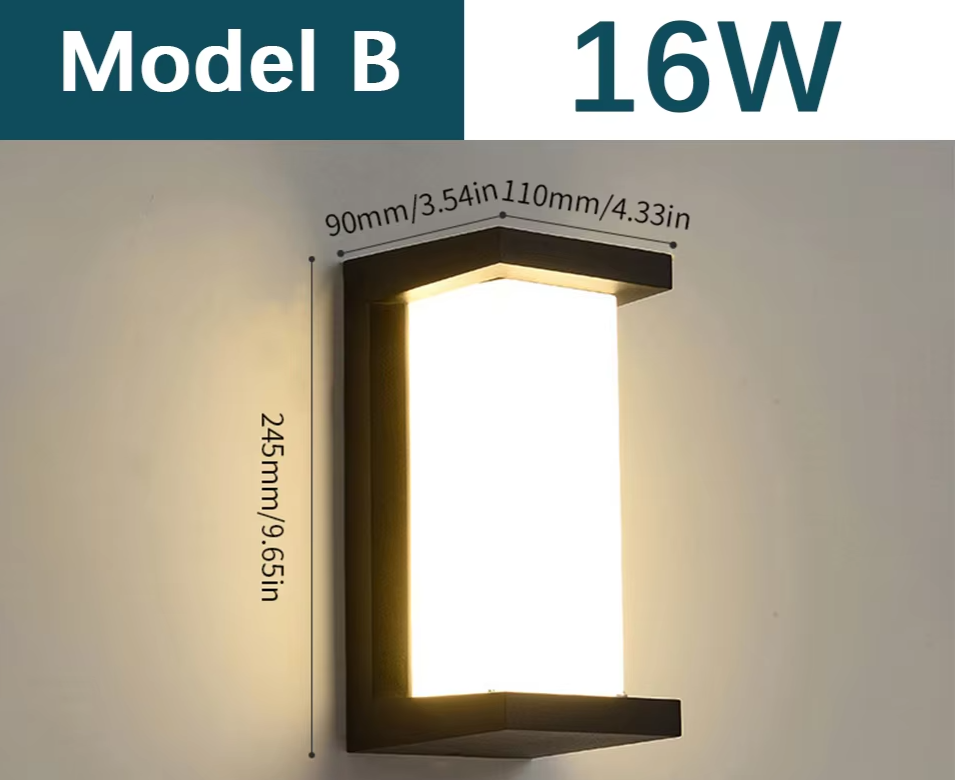 SENSOLUX - LED-Wandleuchte mit Radarsensor IP65