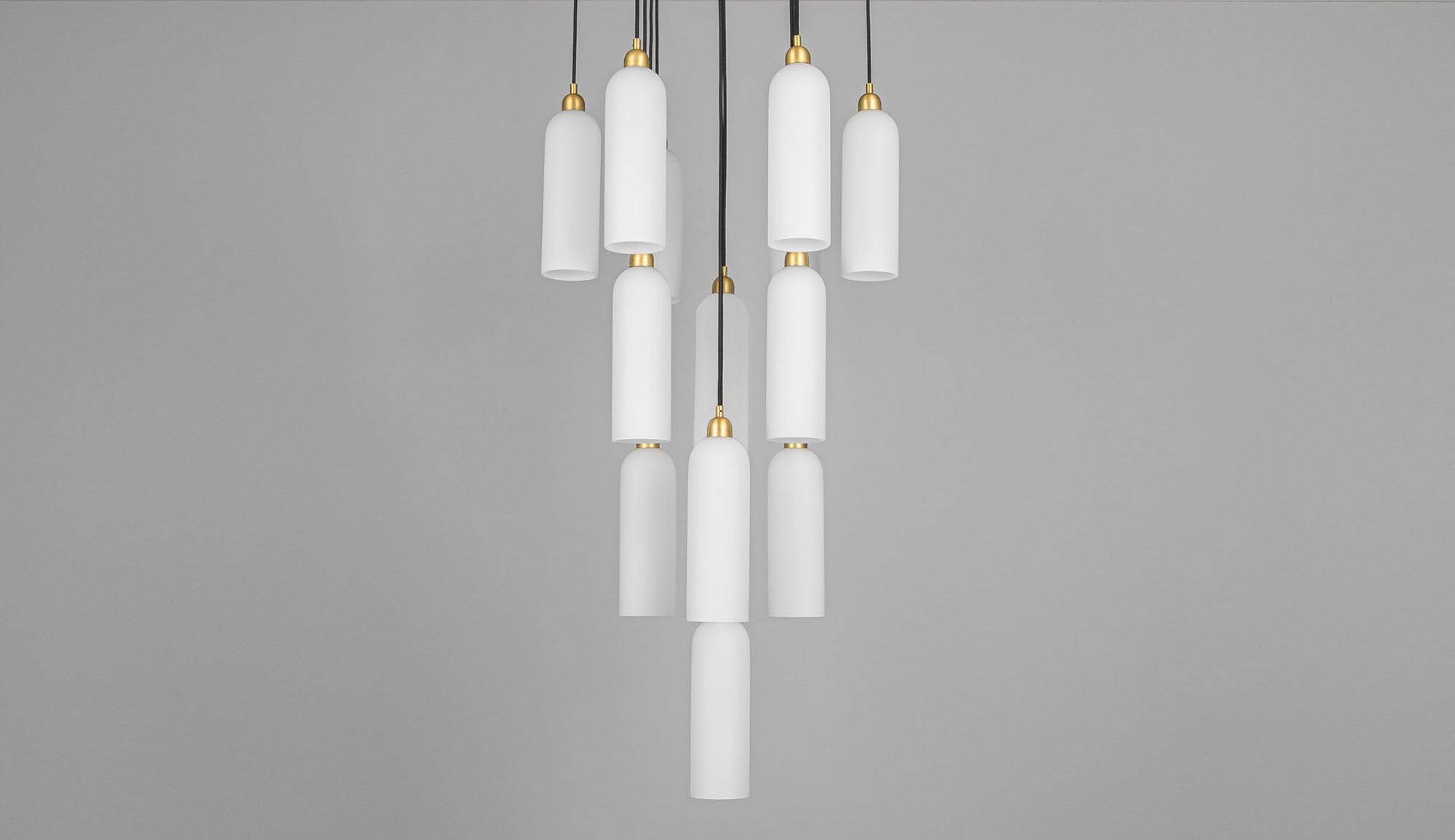 Metall/Glas - Cluster-Pendelleuchte, Metall/Glas