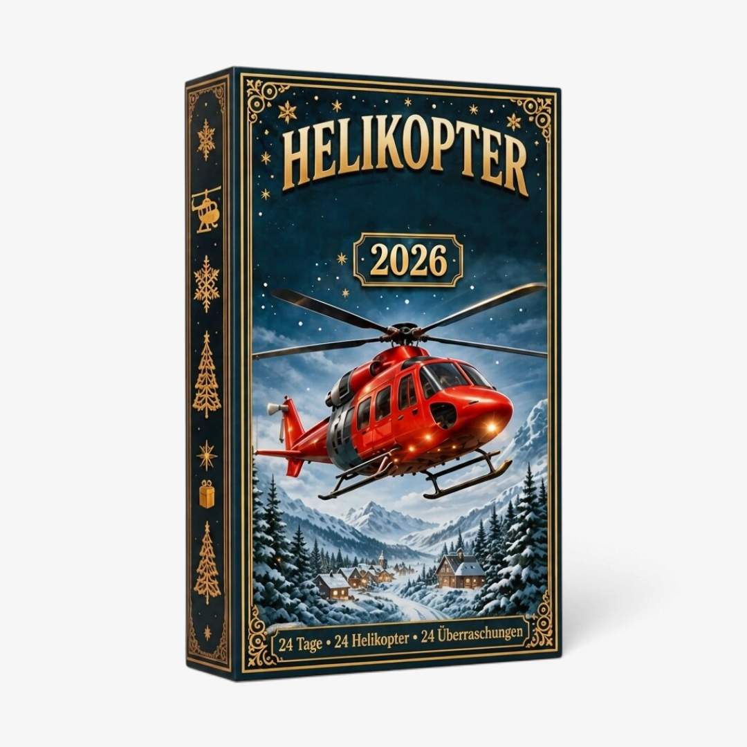 AeroLume - Adventskalender mit 24 Flugdekorationen aus Acryl