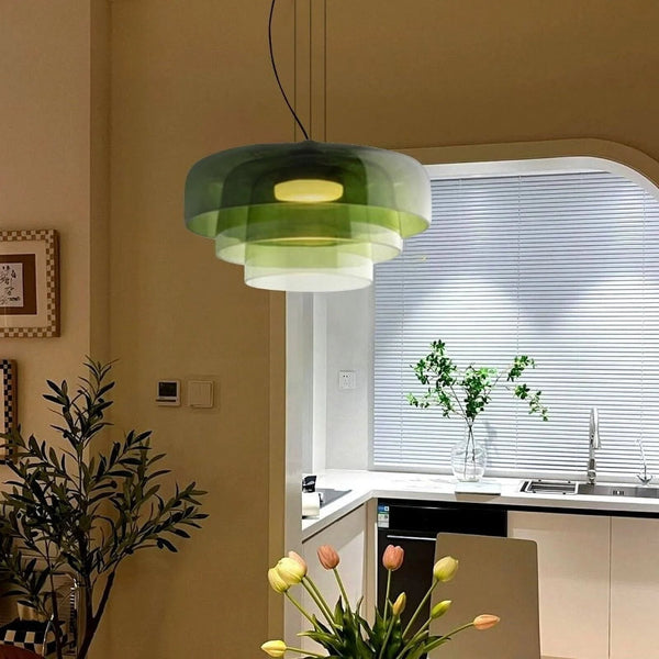 Aurela - Moderne Pendelleuchte aus norwegischem Glas