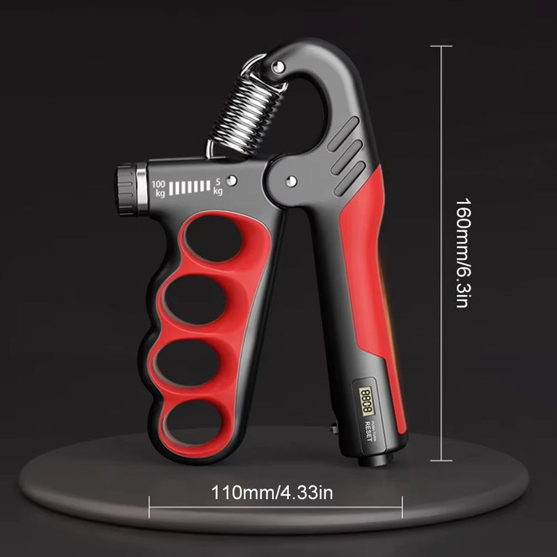GripForge - Einstellbarer Handgriff-Stärker mit mechanischem Wiederholungszähler