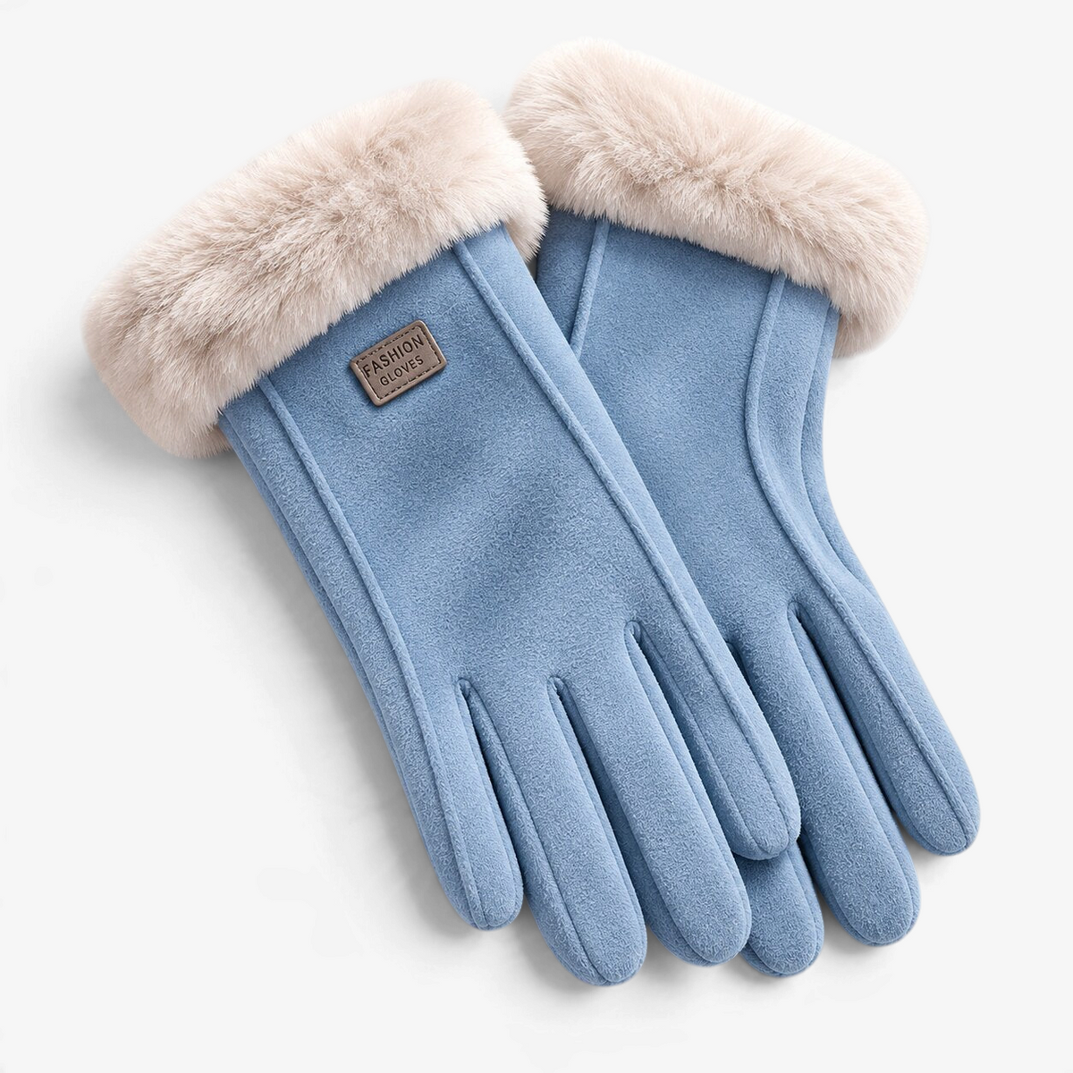 FrostPaw - Winterhandschuhe mit Synthetik-Lammfellfutter und Touchscreen-kompatiblen Fingerspitzen