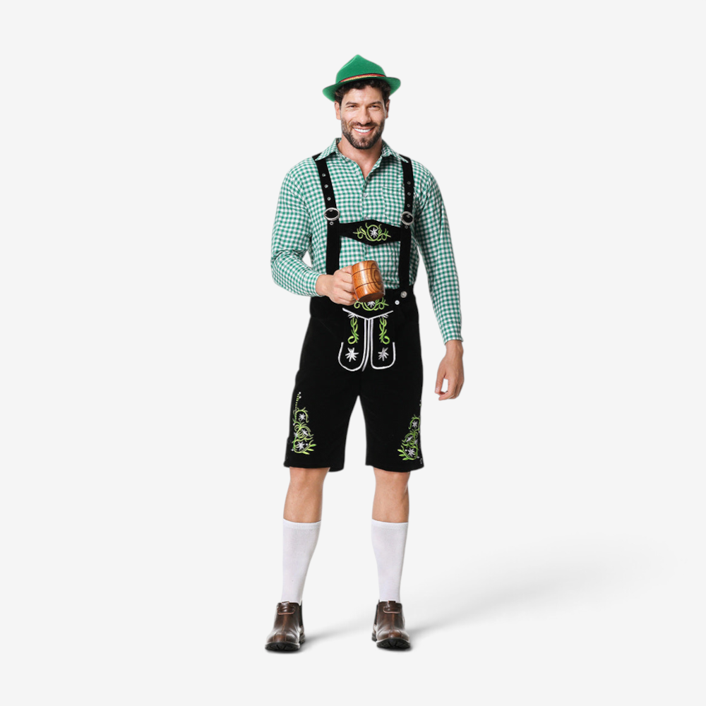 Herren Trachtenhose mit Kunstvoller Stickerei