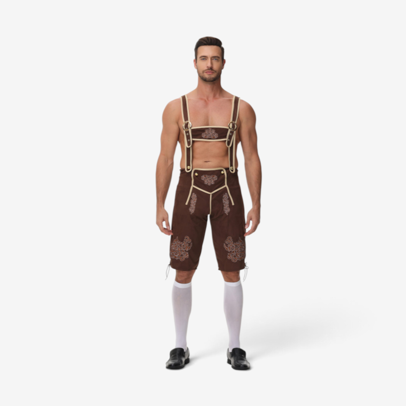 Herren Trachtenkurzanzug mit Stickerei
