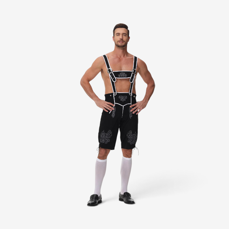 Herren Trachtenkurzanzug mit Stickerei