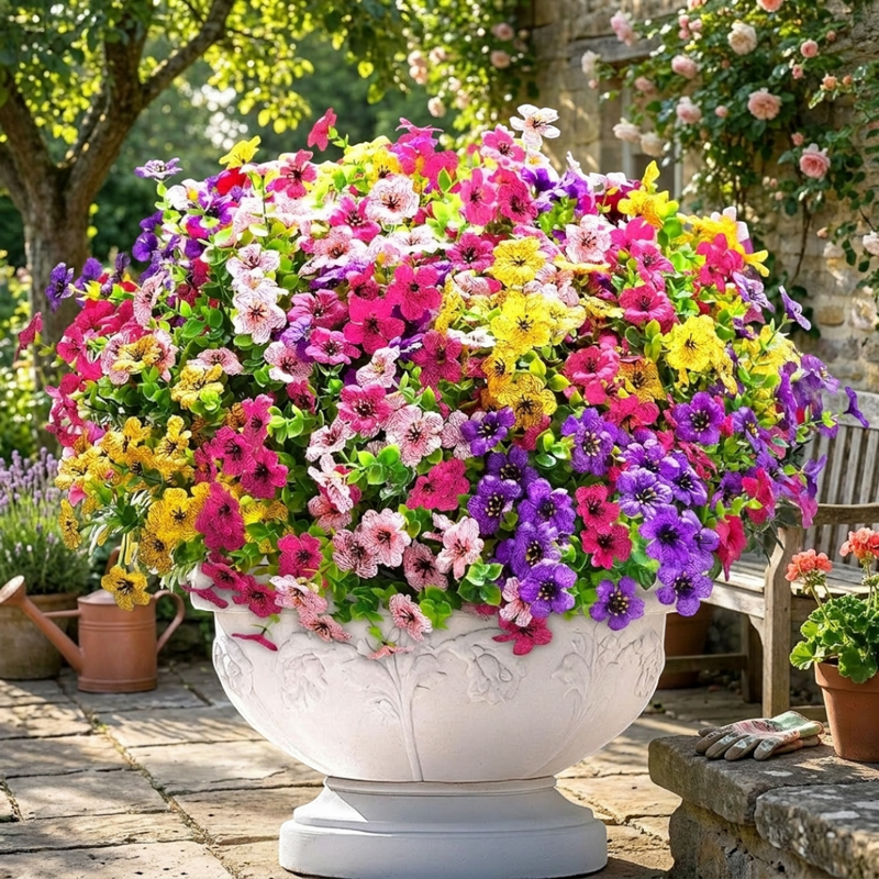 Virelona – Künstliche Dekoblumen mit Erdspieß