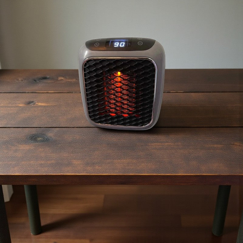 Tragbarer elektrischer Heizlüfter mit Temperaturanzeige für Innenraumheizung