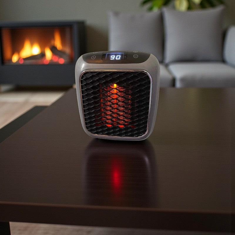 Tragbarer elektrischer Heizlüfter mit Temperaturanzeige für Innenraumheizung