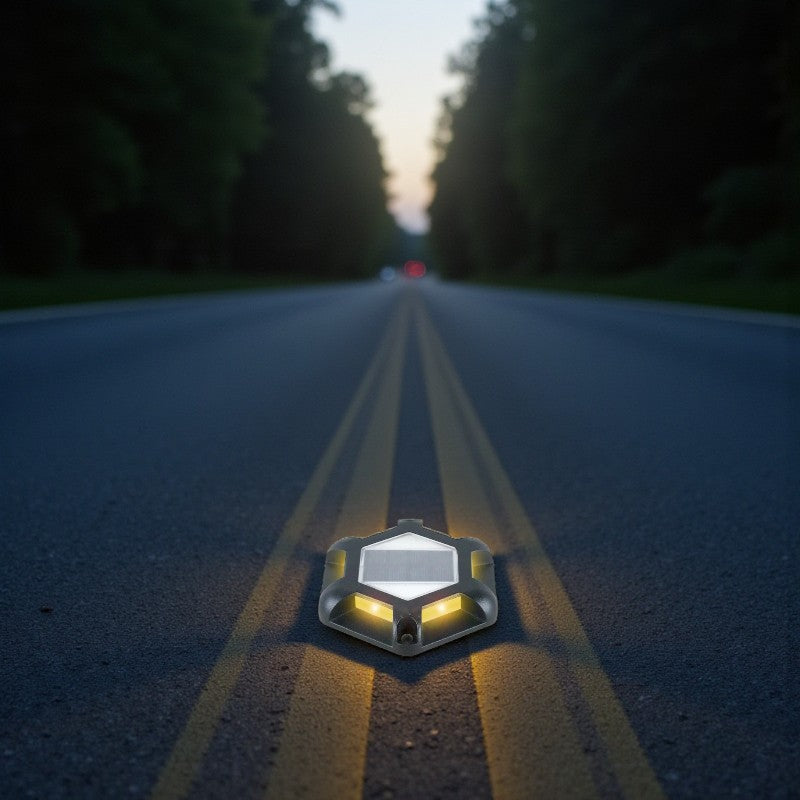 Moderne Solarbetriebene LED-Bodenleuchte für Außenwege zur Beleuchtung