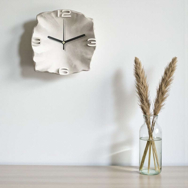 Abstrakte - Relief-Wanduhr modern