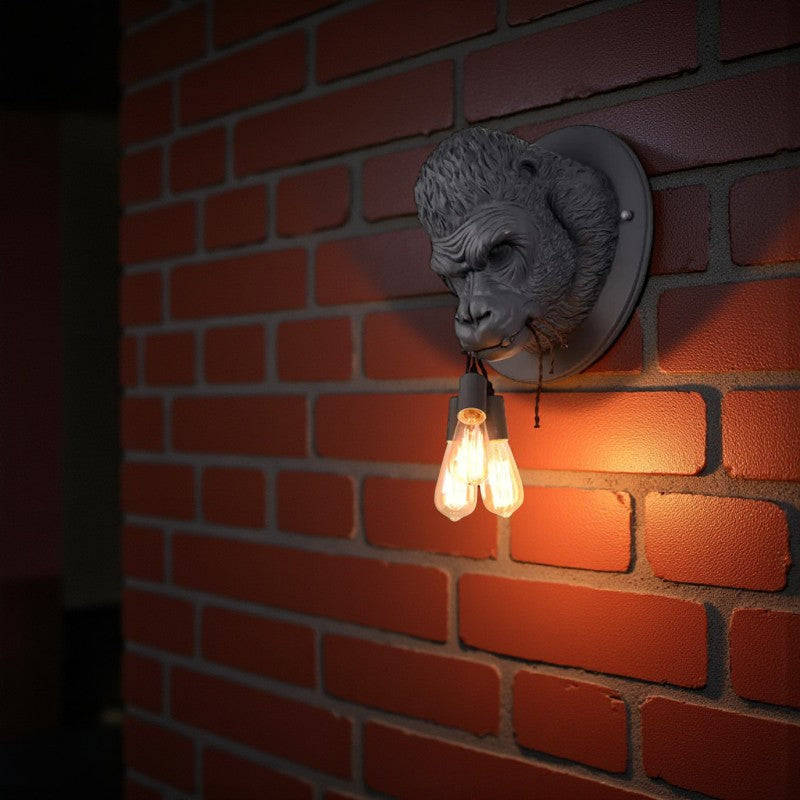 Gorilla förmige LED Wandleuchte für moderne und künstlerische Wohnräume