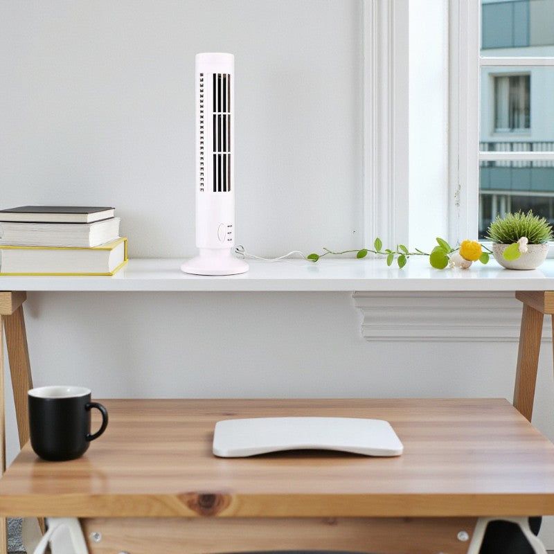 Tasco - USB-Turmventilator bladlos für leisen Luftstrom