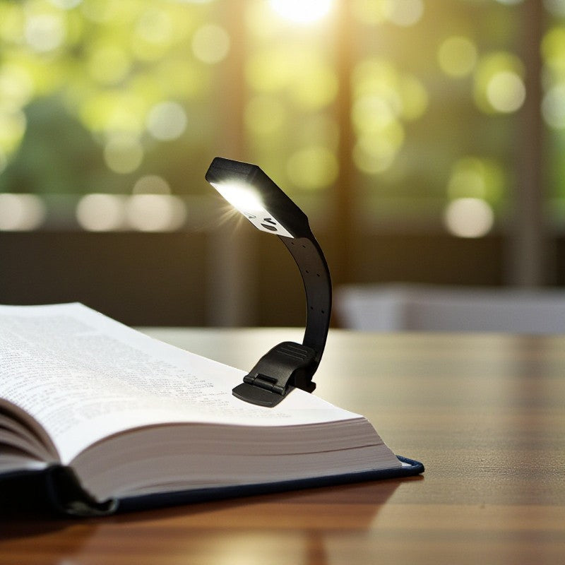Rechteckige LED-Tischlampe und Buchstützenlicht für Schreibtisch- und Regalbeleuchtung