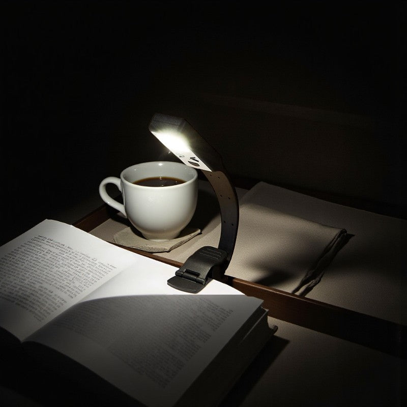 Rechteckige LED-Tischlampe und Buchstützenlicht für Schreibtisch- und Regalbeleuchtung