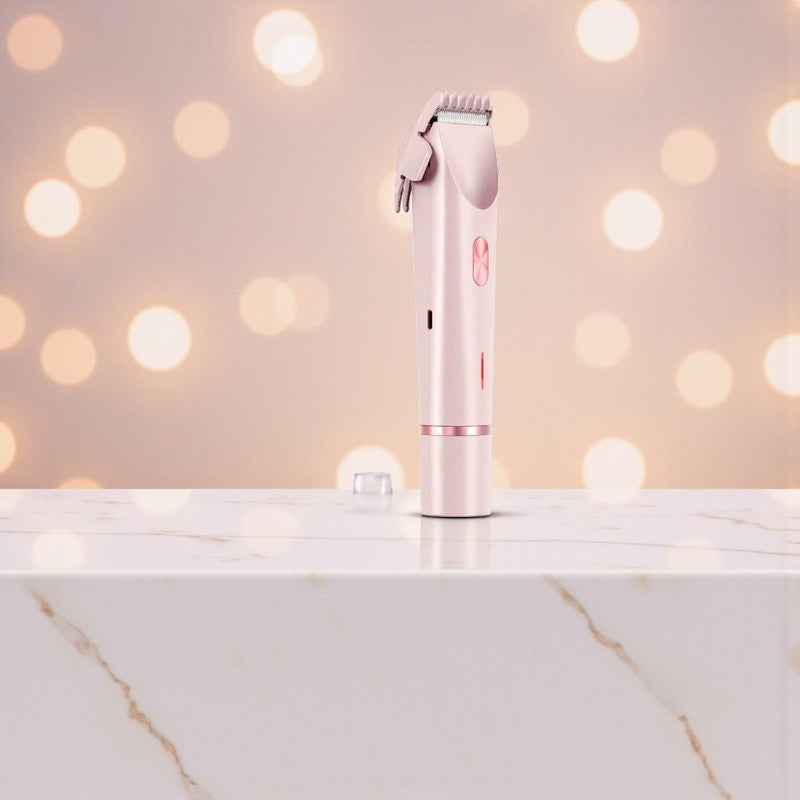 2 in 1 Trimmer mit doppelt abnehmbarem Kopf für Nass und Trockenanwendung