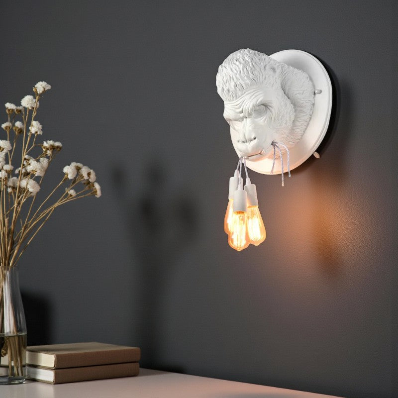Gorilla förmige LED Wandleuchte für moderne und künstlerische Wohnräume