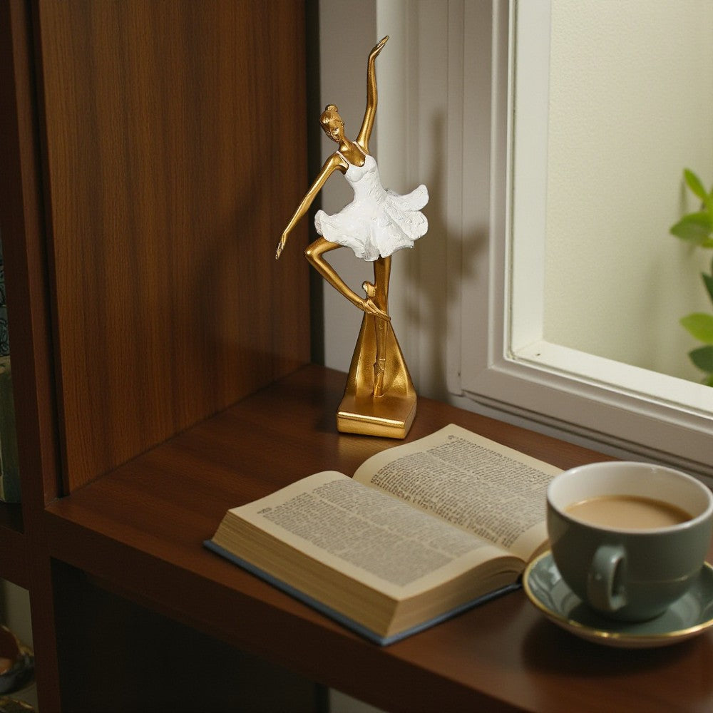 Balletttänzerin-Figur für moderne Wohn- und Bürodekoration mit künstlerischer Eleganz