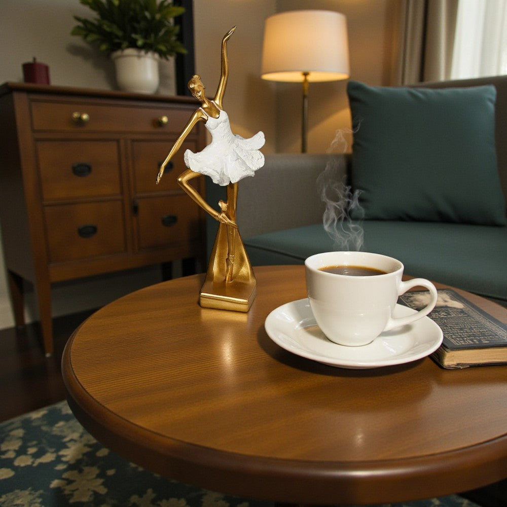 Balletttänzerin-Figur für moderne Wohn- und Bürodekoration mit künstlerischer Eleganz