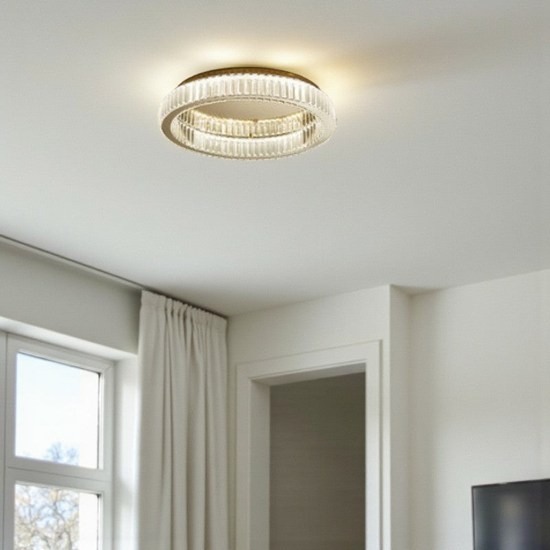 Zenita - Runde LED Deckenleuchte Kristall-Design